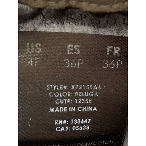 Liverpool Women's Elastic Waist Flat Front Pull-On Green Jeggings Size 4P / 27 - Picture 6 of 7